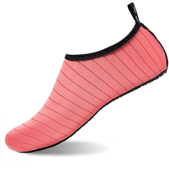 Lily Women’s Aqua Shoes Socks sz Medium (7/8) Coral NEW # bag 50-FK - Picture 5 of 6